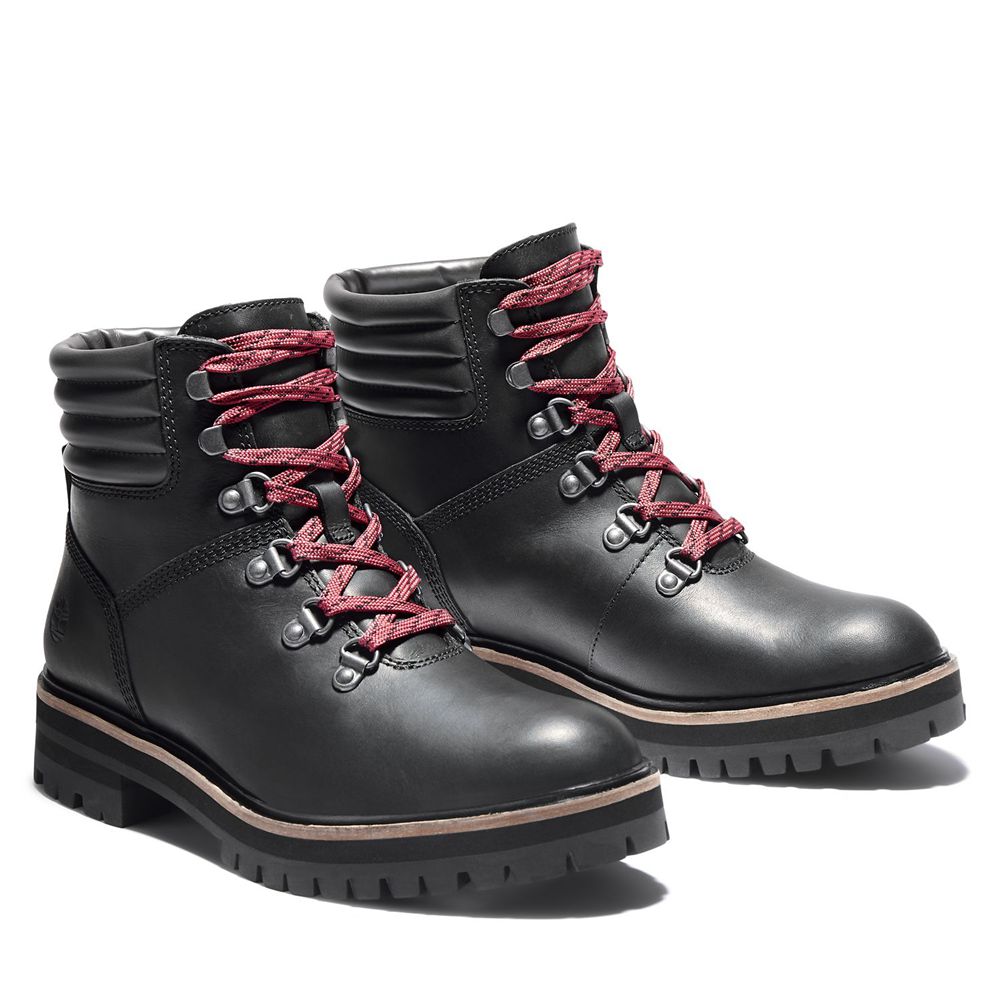 Botas Con Cordones Timberland Mujer London Square Negras - Chile QWY-580941